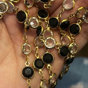 Elegant Gold and Black Women's Necklace